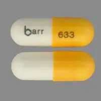 Danazol (Danazol [ dan-a-zol ])-barr 633-50 mg-White & Yellow-Capsule-shape