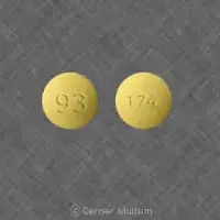 Leflunomide (Leflunomide [ le-floo-noe-mide ])-174 93-20 mg-Yellow-Round