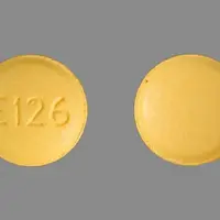 Letrozole (Letrozole [ let-roe-zol ])-E126-2.5 mg-Yellow-Round