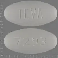 Levofloxacin (systemic) (monograph) (Levaquin)-TEVA 7293-750 mg-White-Oval