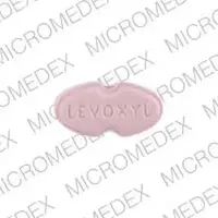 Levoxyl (Levothyroxine [ lee-voe-thye-rox-een ])-LEVOXYL dp 200-200 mcg (0.2 mg)-Pink-Oval