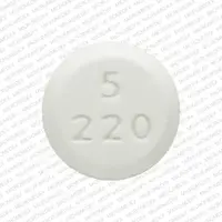 Liothyronine (Liothyronine [ lye-oh-thye-roe-neen ])-5 220-5 mcg-White-Round