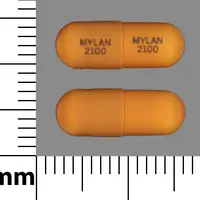 Loperamide (Loperamide [ loe-per-a-mide ])-MYLAN 2100 MYLAN 2100-2 mg-Brown-Capsule-shape