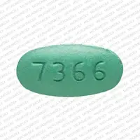 Losartan (Losartan [ loe-sar-tan ])-93 7366-100 mg-Green-Oval