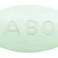 Lurasidone (Lurasidone [ loo-ras-i-done ])-A80-80 mg-Green-Oval