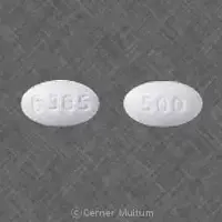 Metformin (eqv-fortamet) (Metformin [ met-for-min ])-b385 500-500 mg-White-Oval