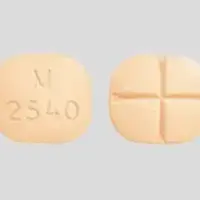 Methadone (Methadone (oral/injection) [ meth-a-done ])-M 2540-40 mg-Orange-Four-sided