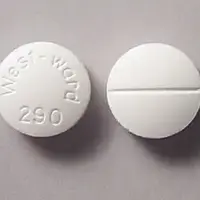 Methocarbamol (Methocarbamol (oral/injection) [ meth-oh-kar-ba-mal ])-West-Ward 290-500 mg-White-Round