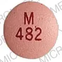 Nifedipine (eqv-adalat cc) (Nifedipine [ nye-fed-i-peen ])-M 482-60 mg-Pink-Round