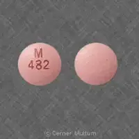 Nifedipine (Nifedipine [ nye-fed-i-peen ])-M 482-60 mg-Pink-Round