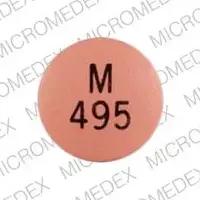 Nifedipine (Nifedipine [ nye-fed-i-peen ])-M 495-90 mg-Pink-Round