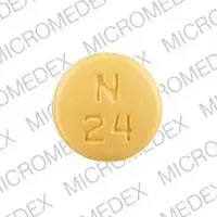 Nisoldipine (Nisoldipine [ nye-zol-di-peen ])-M N 24-40 mg-Yellow-Round