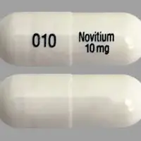 Nitisinone (Nitisinone [ nye-tis-i-none ])-010 Novitium 10 mg-10 mg-White-Capsule-shape