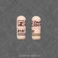 Nitrofurantoin (Nitrofurantoin [ nye-troe-fue-ran-toin ])-Z Zenith 100 mg 2131-100 mg-Pink-Capsule-shape