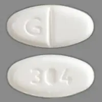 Norethindrone (Norethindrone [ nor-eth-in-drone ])-G 304-5 mg-White-Oval