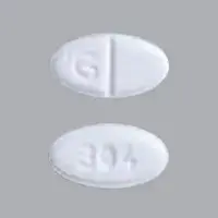 Norethindrone (Norethindrone [ nor-eth-in-drone ])-G 304-5 mg-White-Oval