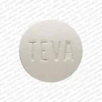 Olanzapine (Olanzapine (oral) [ oh-lanz-a-peen ])-TEVA 5769-7.5 mg-White-Round