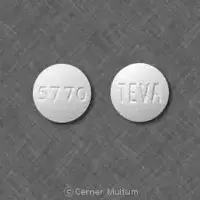 Olanzapine (Olanzapine (oral) [ oh-lanz-a-peen ])-TEVA 5770-10 mg-White-Round