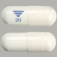 Omeprazole and sodium bicarbonate (Omeprazole and sodium bicarbonate [ oh-me-pray-zol-and-so-dee-um-by-kar-bon-ate ])-20-20 mg / 1100 mg-White-Capsule-shape