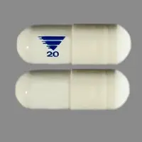 Omeprazole and sodium bicarbonate (Omeprazole and sodium bicarbonate [ oh-me-pray-zol-and-so-dee-um-by-kar-bon-ate ])-20-20 mg / 1100 mg-White-Capsule-shape