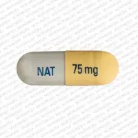 Oseltamivir (Oseltamivir [ os-el-tam-ih-veer ])-NAT 75 mg-75 mg (base)-Gray & Yellow-Capsule-shape