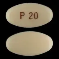 Pantoprazole (Pantoprazole (oral/injection) [ pan-toe-pra-zole ])-P20-20 mg-Yellow-Oval