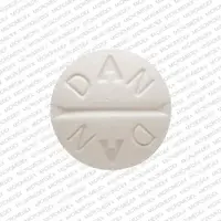 Promethazine (rectal) (Promethazine (rectal) [ pro-meth-a-zeen ])-5307 DAN DAN-25 mg-White-Round