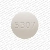 Promethazine (rectal) (Promethazine (rectal) [ pro-meth-a-zeen ])-5307 DAN DAN-25 mg-White-Round