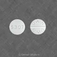 Promethazine (rectal) (Promethazine (rectal) [ pro-meth-a-zeen ])-5307 DAN DAN-25 mg-White-Round