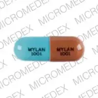 Thiothixene (Thiothixene [ thye-oh-thix-een ])-MYLAN 1001 MYLAN 1001-1 mg-Orange & Turquoise-Capsule-shape