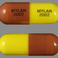 Thiothixene (Thiothixene [ thye-oh-thix-een ])-MYLAN 2002 MYLAN 2002-2 mg-Red & Yellow-Capsule-shape