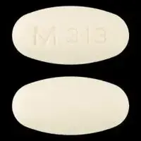 Tolmetin (Tolmetin [ tol-met-in ])-M 313-600 mg-Tan-Oval