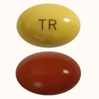 Tretinoin (systemic) (monograph) (Vesanoid)-TR-10 mg-Brown & Yellow-Oval