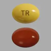 Tretinoin (systemic) (monograph) (Vesanoid)-TR-10 mg-Brown & Yellow-Oval