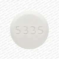 Trihexyphenidyl (Trihexyphenidyl [ try-hex-ee-feh-nih-dill ])-DAN DAN 5335-2 mg-White-Round