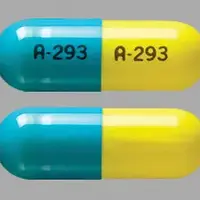 Trimipramine (Trimipramine [ trye-mi-pra-meen ])-A 293 A 293-25 mg-Blue & Yellow-Capsule-shape