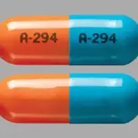 Trimipramine (Trimipramine [ trye-mi-pra-meen ])-A 294 A 294-50 mg-Blue & Orange-Capsule-shape