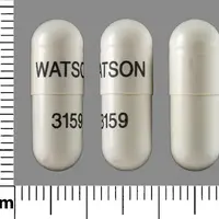 Ursodiol (Ursodiol [ ur-so-dy-all ])-WATSON 3159-300 mg-White-Capsule-shape