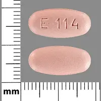 Valganciclovir (Valganciclovir [ val-gan-sye-kloe-veer ])-E114-450 mg-Pink-Oval