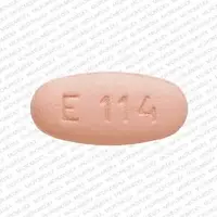 Valganciclovir (Valganciclovir [ val-gan-sye-kloe-veer ])-E114-450 mg-Pink-Oval