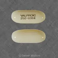 Valproic acid (Valproic acid (oral/injection) [ val-pro-ik-a-sid ])-VALPROIC 250-0364-250 mg-White-Capsule-shape