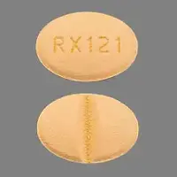 Valsartan (Valsartan [ val-sar-tan ])-RX121-40 mg-Yellow-Oval