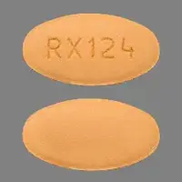 Valsartan (Valsartan [ val-sar-tan ])-RX124-80 mg-Brown-Oval