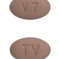 Vilazodone (Vilazodone [ vil-az-oh-done ])-TV V7-10 mg-Pink-Oval