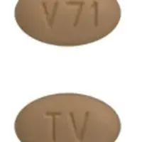 Vilazodone (Vilazodone [ vil-az-oh-done ])-TV V71-20 mg-Beige-Oval