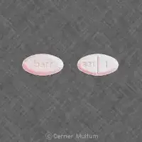 Warfarin (Warfarin (oral) [ war-far-in ])-barr 831 1-1 mg-Pink-Oval