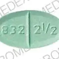 Warfarin (Warfarin (oral) [ war-far-in ])-barr 832 2 1/2-2.5 mg-Green-Oval