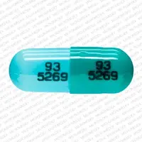 Zaleplon (Zaleplon [ zah-le-plon ])-93 5269 93 5269-10 mg-Green & Turquoise-Capsule-shape