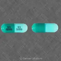 Zaleplon (Zaleplon [ zah-le-plon ])-93 5269 93 5269-10 mg-Green & Turquoise-Capsule-shape