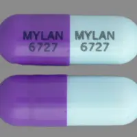 Zonisamide (Zonisamide [ zoe-nis-a-mide ])-MYLAN 6727 MYLAN 6727-100 mg-Purple / Blue-Capsule-shape